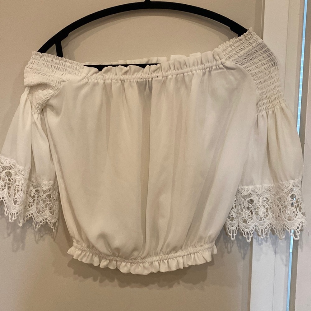White off shoulder blouse